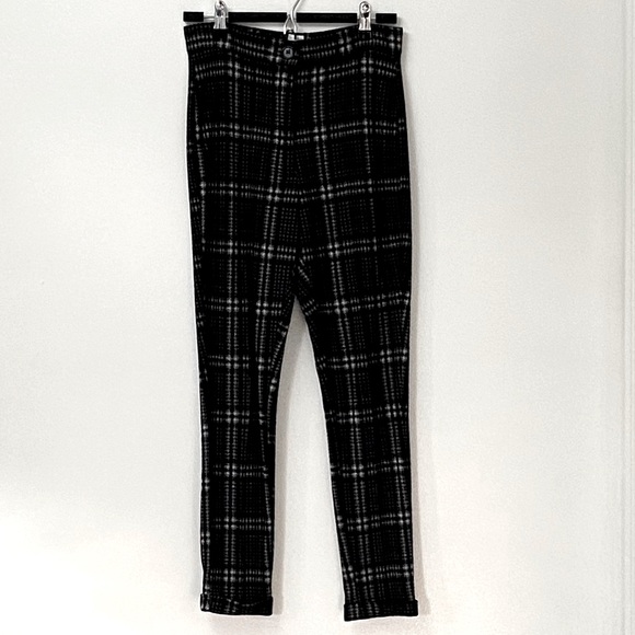 Ardene Plaid Slim Fit Pants - Picture 2 of 5